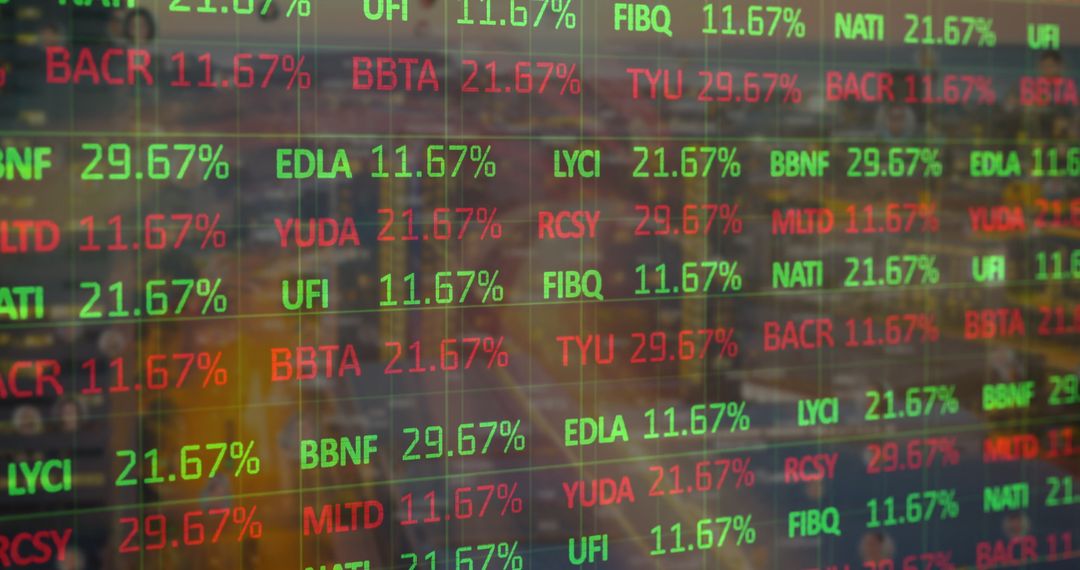 Dynamic Stock Ticker Board with Live Market Data