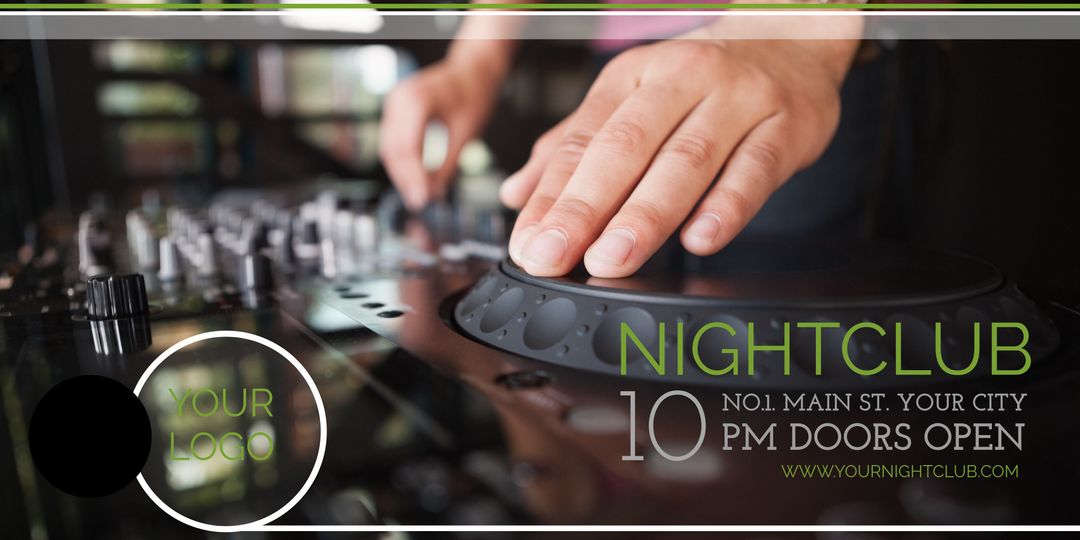 Dynamic DJ Mixing at Nightclub Event