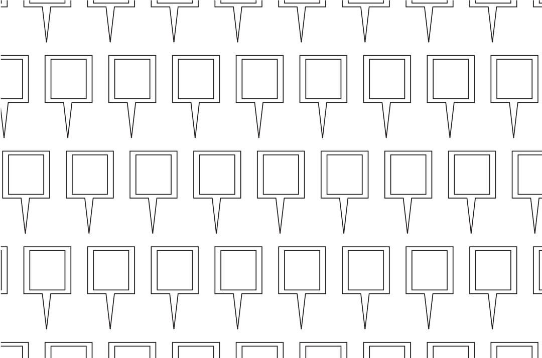 Geometric Black Outline Pattern on Transparent Background