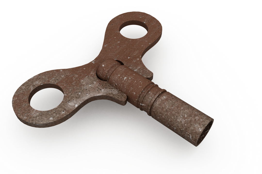 Vintage Brown Winding Key on Transparent Background Illustration - Download Free Stock Images Pikwizard.com