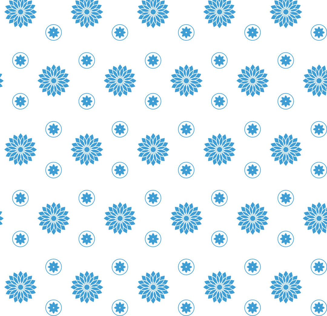 Transparent Blue Pattern Repeated Shapes