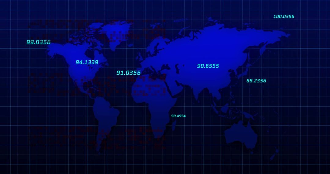 Global Data Points on Abstract World Map with Digital Interface - Free Images, Stock Photos and Pictures on Pikwizard.com
