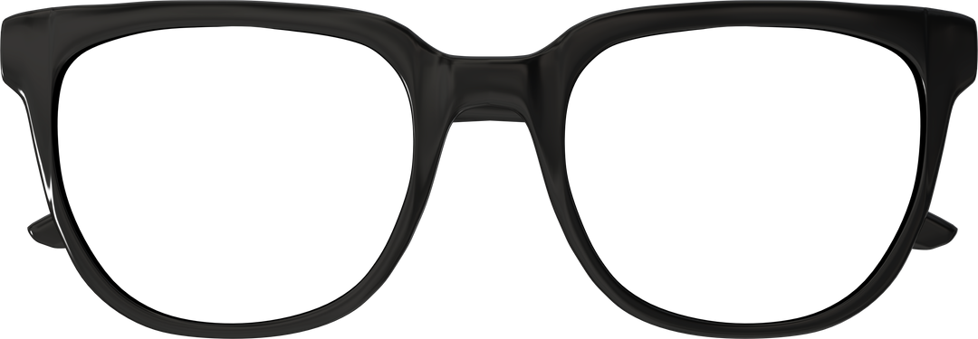 Black Frame Transparent Eyeglasses on Isolated Background - Download Free Stock Images Pikwizard.com