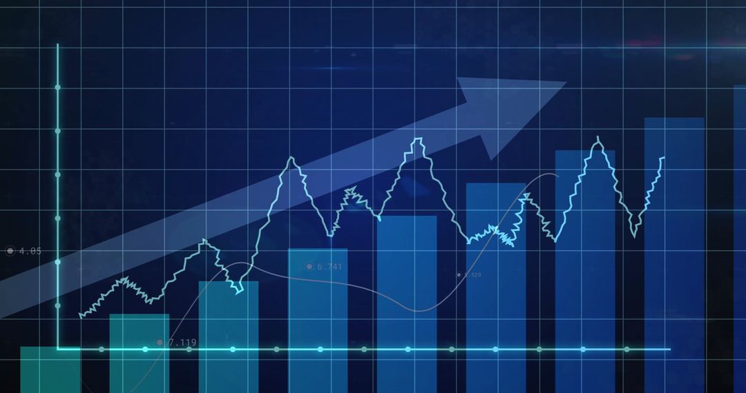 Data Analytics Dashboard Displaying Growth Indicators