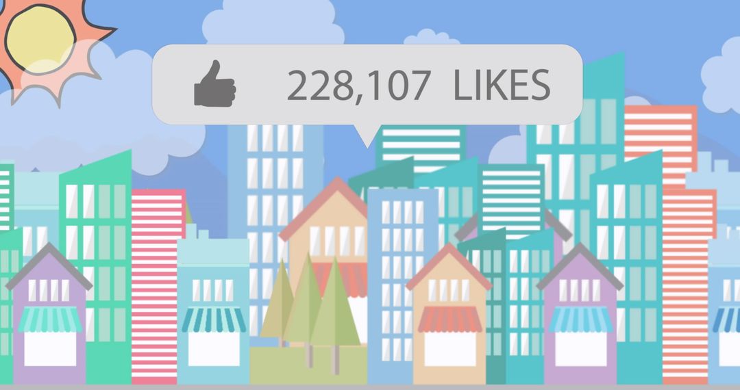 Shopping District with Digital Engagement Overlay