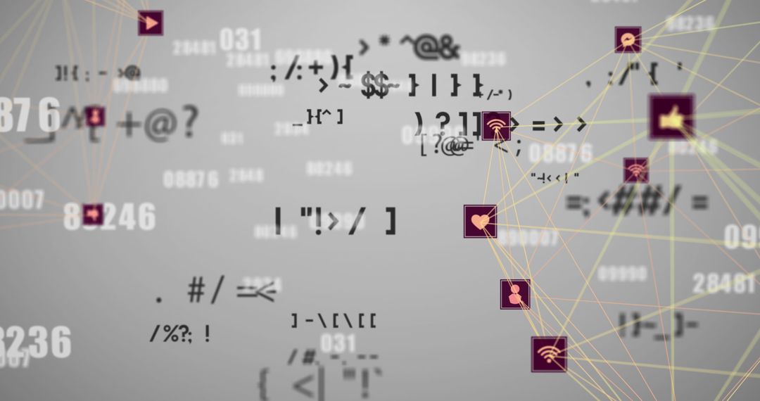 Digital Globe with Network of Connections and Data Icons