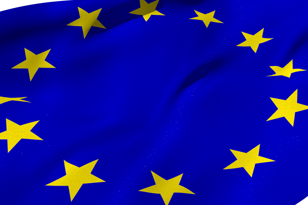 Waving European Union Flag on Transparent Background - Download Free Stock Images Pikwizard.com