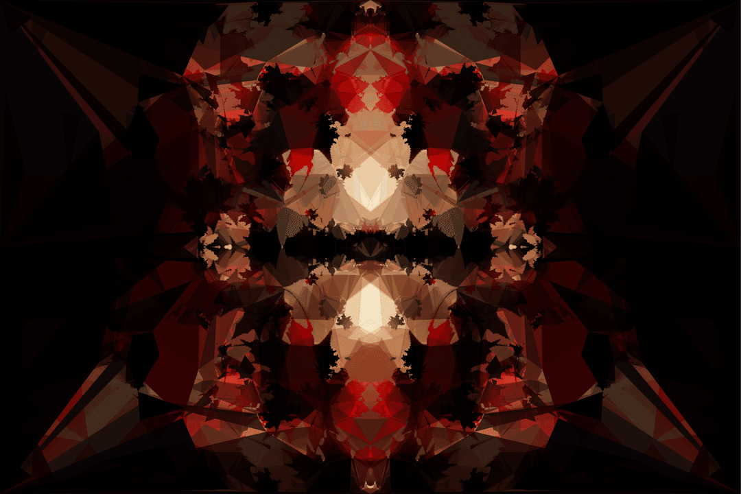 Colorful Geometric Shapes on Transparent Background