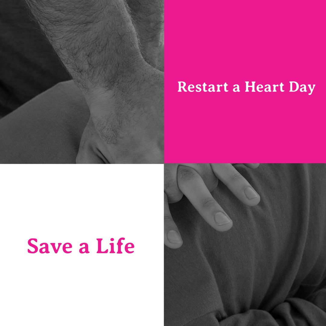 Hands Performing CPR for Restart a Heart Day Initiative