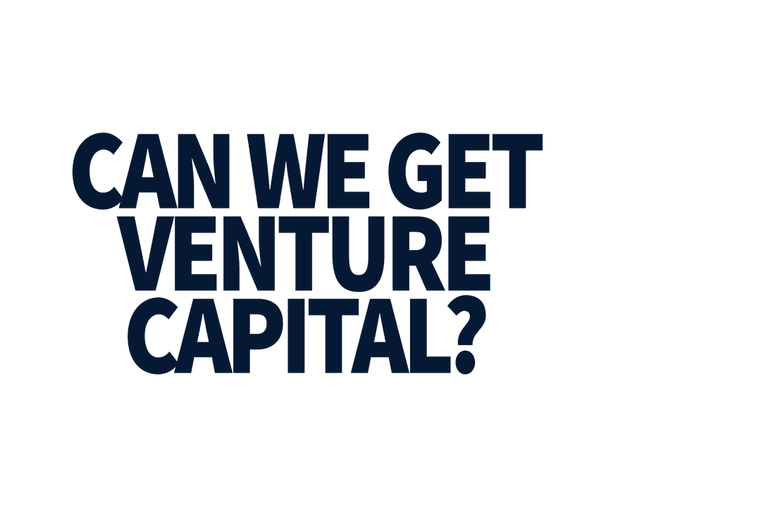 Can We Get Venture Capital Transparent Text Vector Design