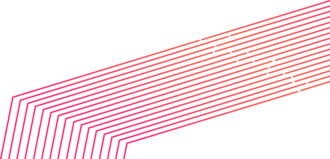 Red Geometric Stripe Pattern on Transparent Background