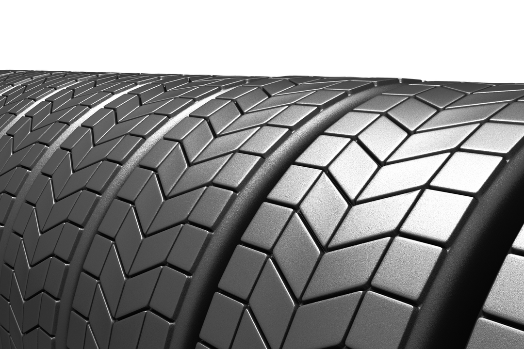 Close-Up of Row of Transparent Textured Tyres Great for Automotive Design - Download Free Stock Images Pikwizard.com