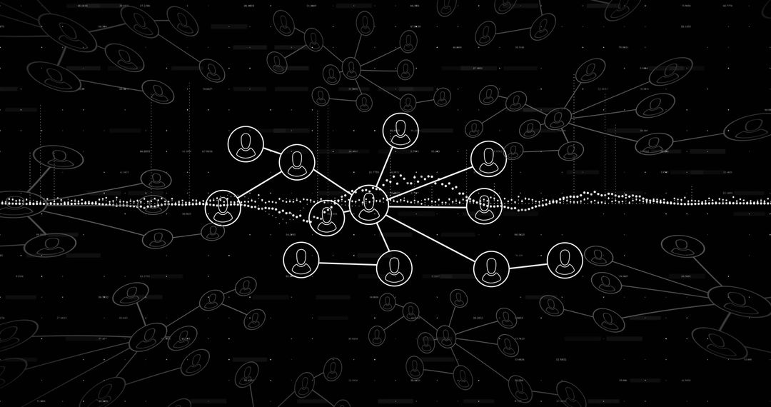 Digital Network Matrix with Data Pointers and Connectivity Lines