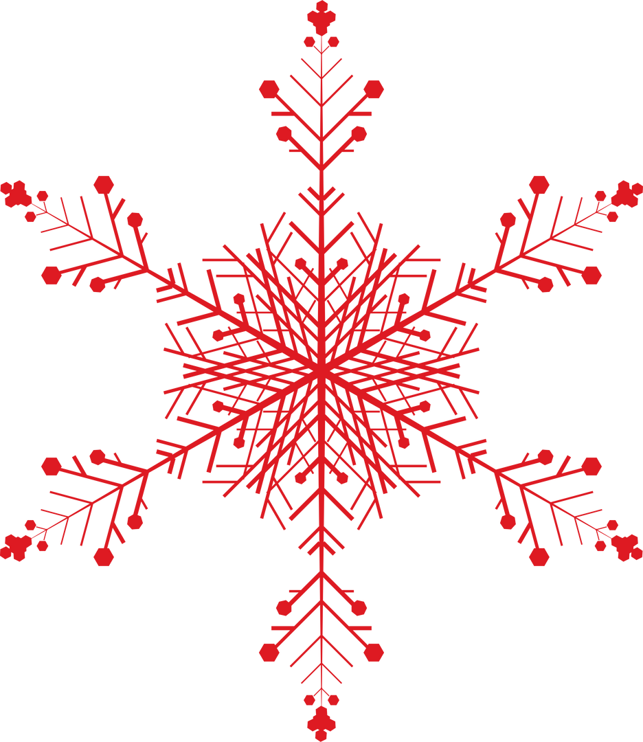 Transparent Red Snowflake Illustration for Christmas Decoration or Winter Themes - Download Free Stock Images Pikwizard.com