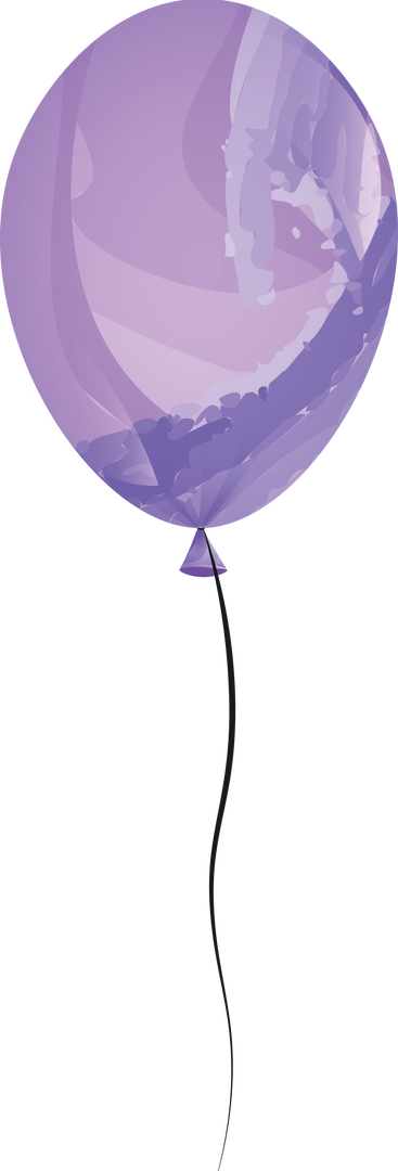 Purple Balloon Illustration on Transparent Background, Vector Graphic - Download Free Stock Images Pikwizard.com