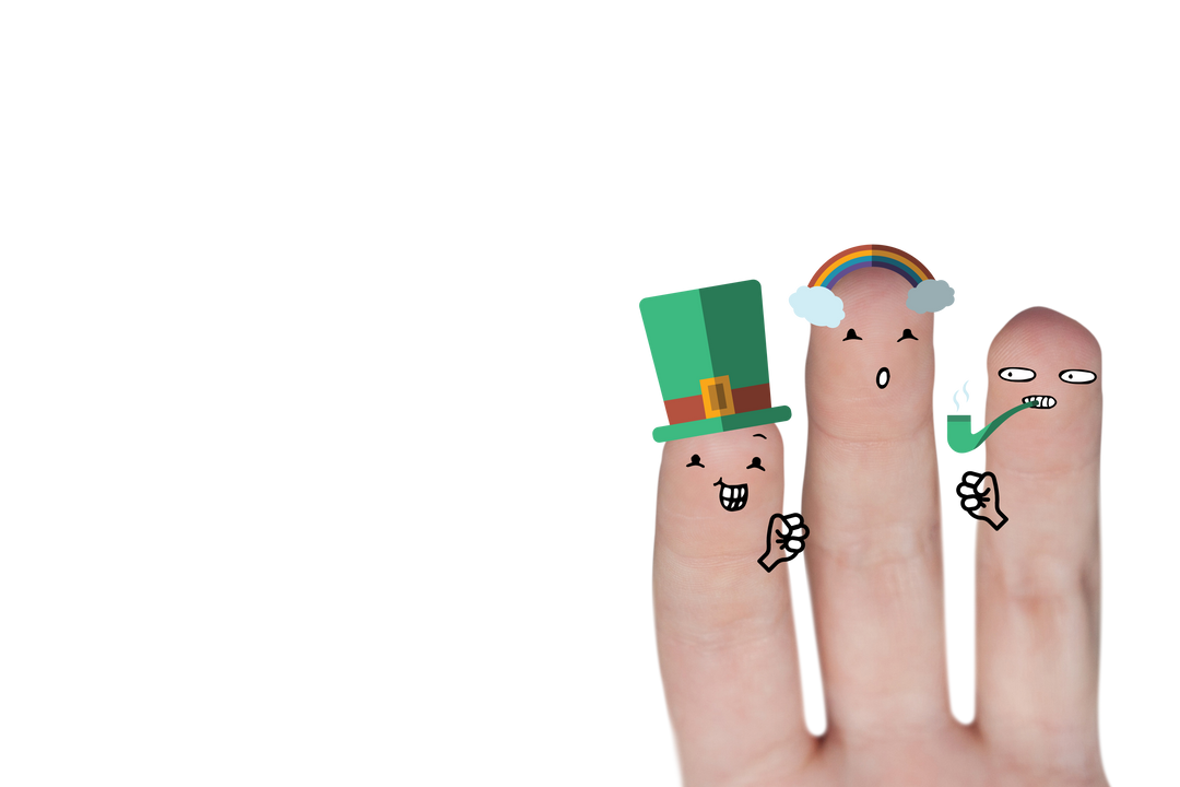 Transparent Illustration of Fingers with Puppets Displaying Cute Characters - Download Free Stock Images Pikwizard.com