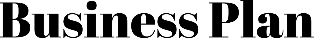 Transparent Business Plan Text with Black Font for Startup Planning