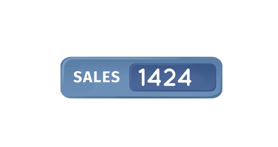 Dynamic Sales Counter Icon for Online Revenue Tracking