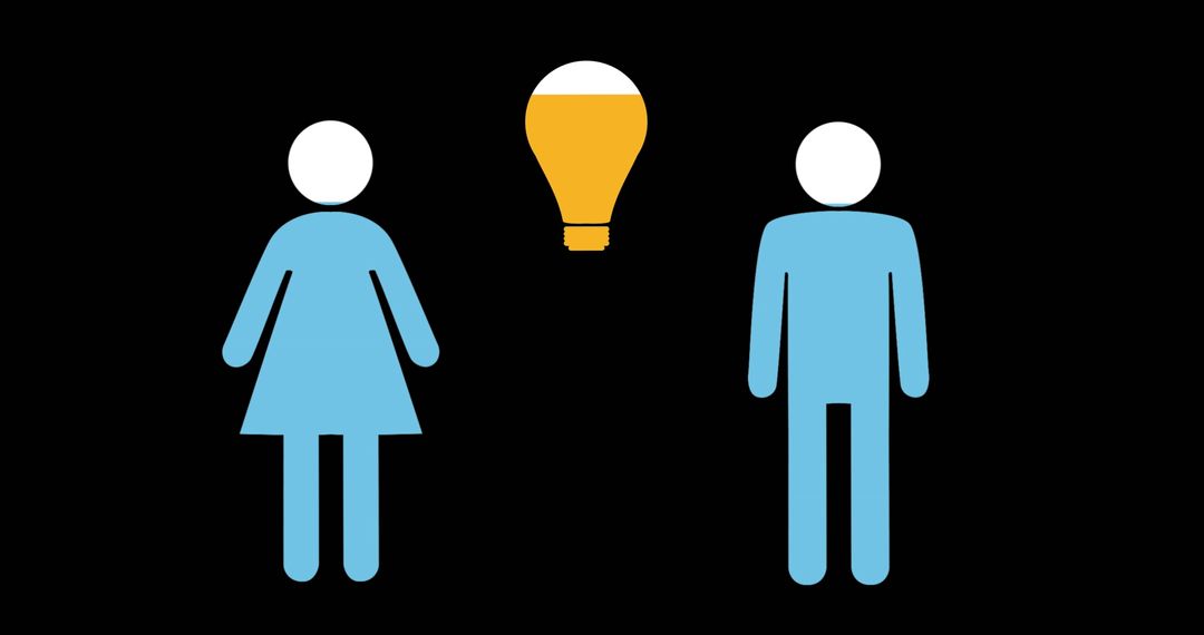 Innovative Idea Concept with Symbolic Figures