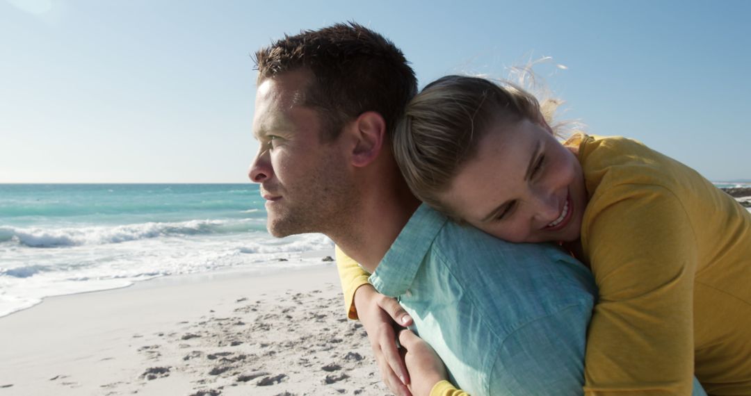 Father and Daughter Hugging on the Beach at Sunset - Free Images, Stock Photos and Pictures on Pikwizard.com