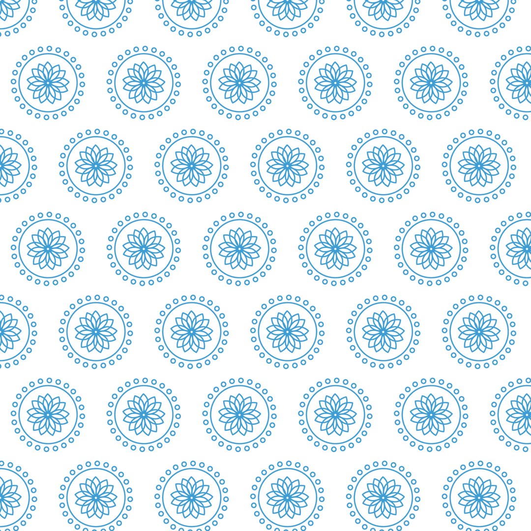 Seamless Blue Circle Pattern on Transparent Background Vector