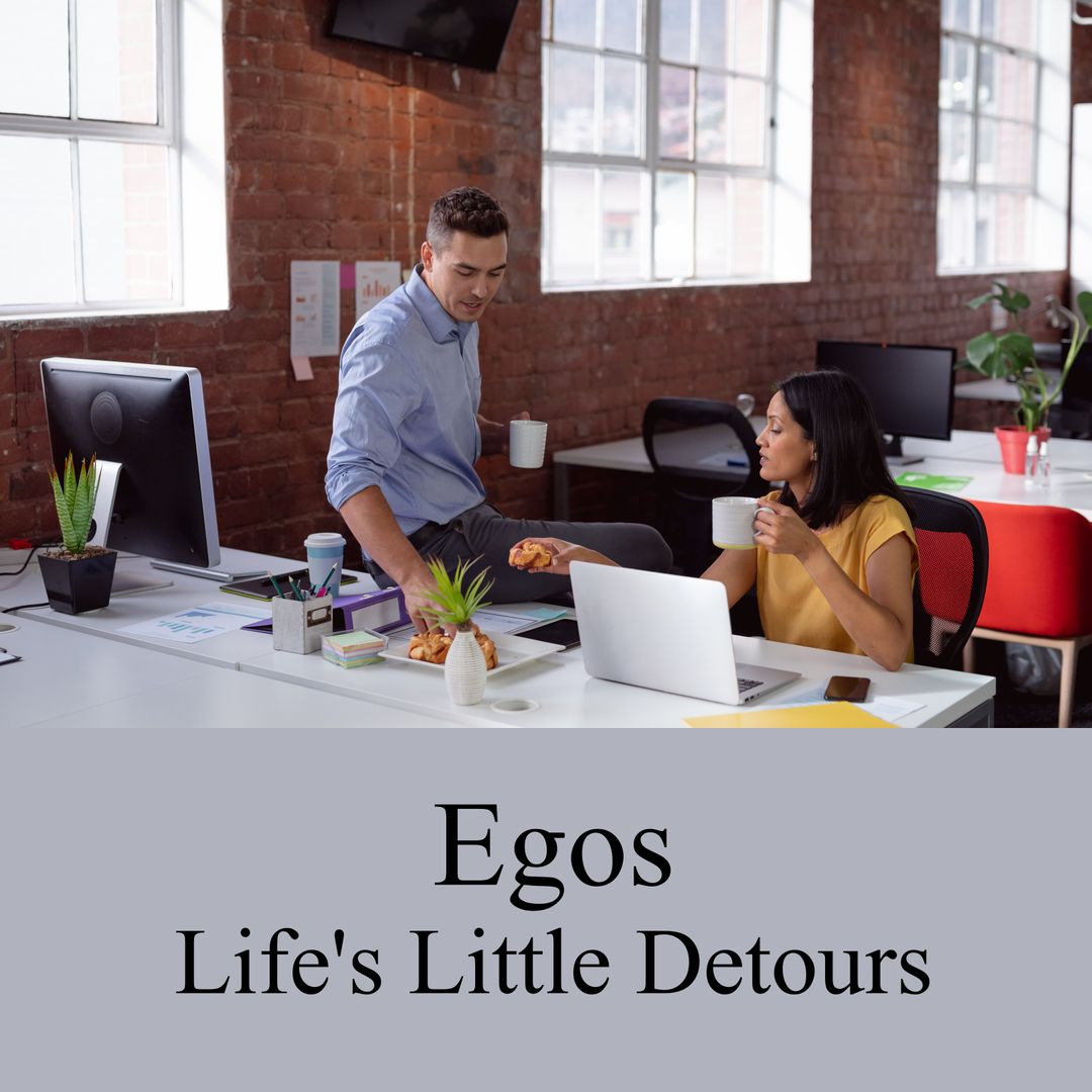 Colleagues Engaging in Lively Office Discussion