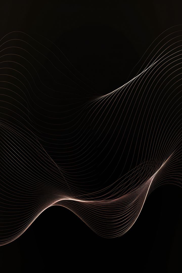 Abstract grey wavy lines on black background, created using generative ai technology - Free Images, Stock Photos and Pictures on Pikwizard.com