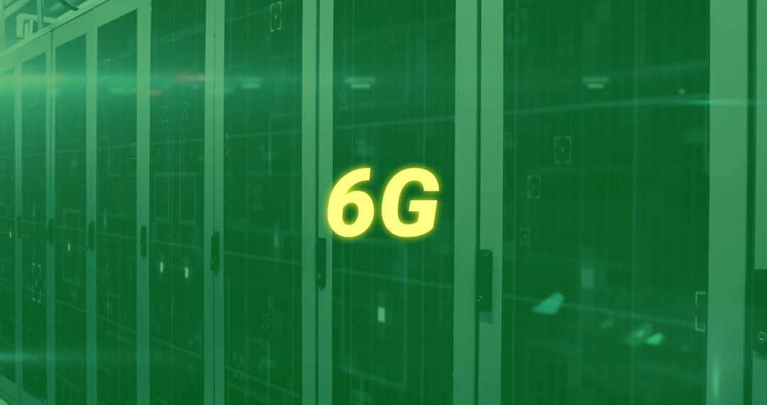 6G Technology and Digital Data Processing in Server Room