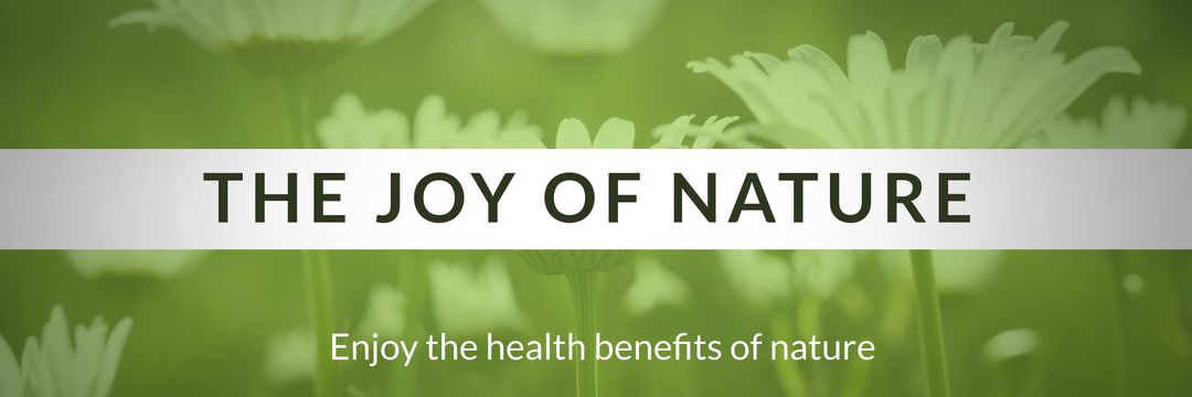 The Joy of Nature Text Over Flower Pattern on Green Background - Download Free Stock Templates Pikwizard.com