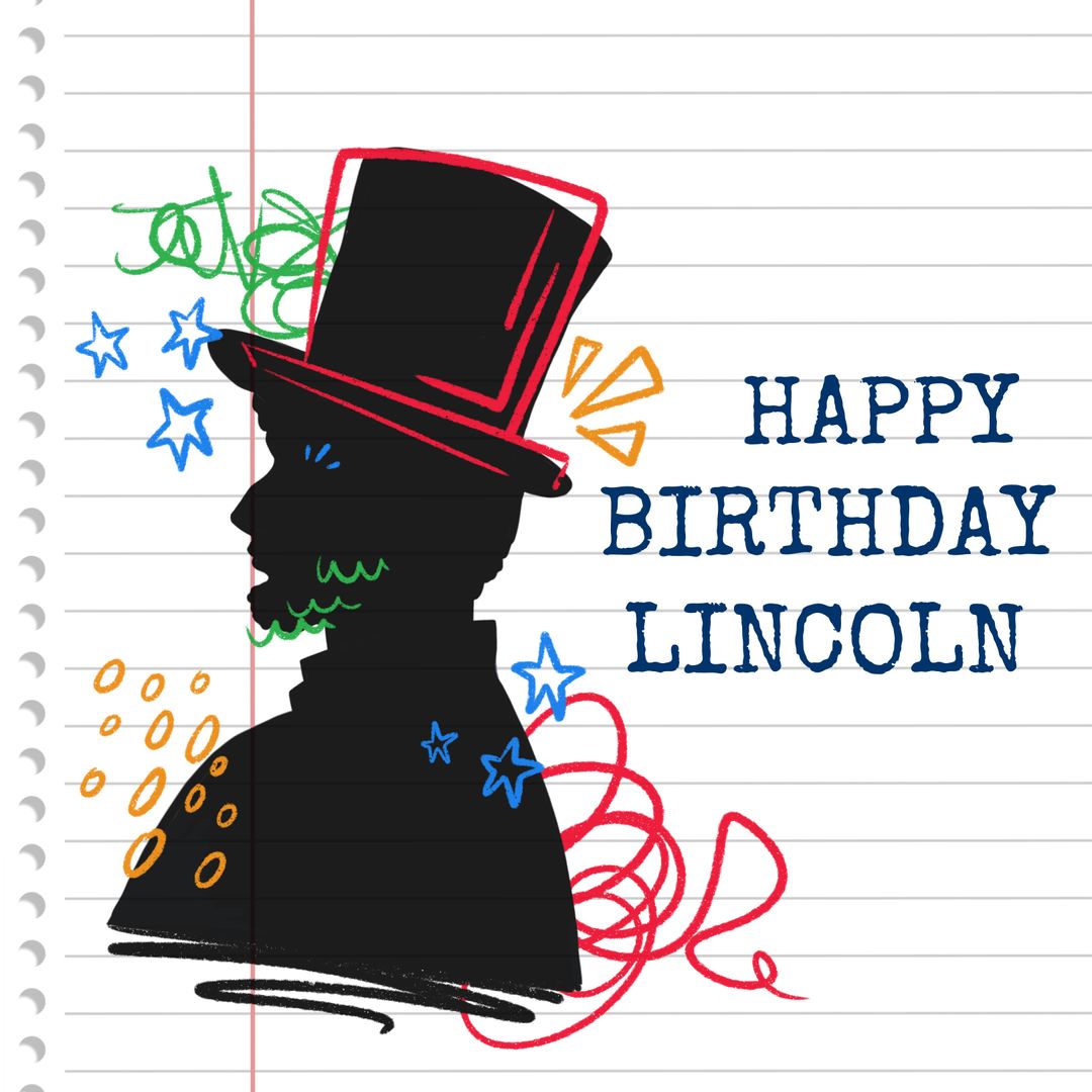 Lincoln's Birthday Celebration Art with Patriotic Elements - Download Free Stock Templates Pikwizard.com