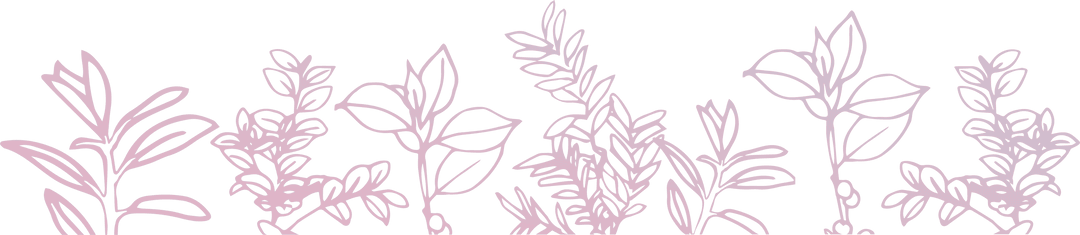 Transparent Pink Floral Outline Background on Clear Layer