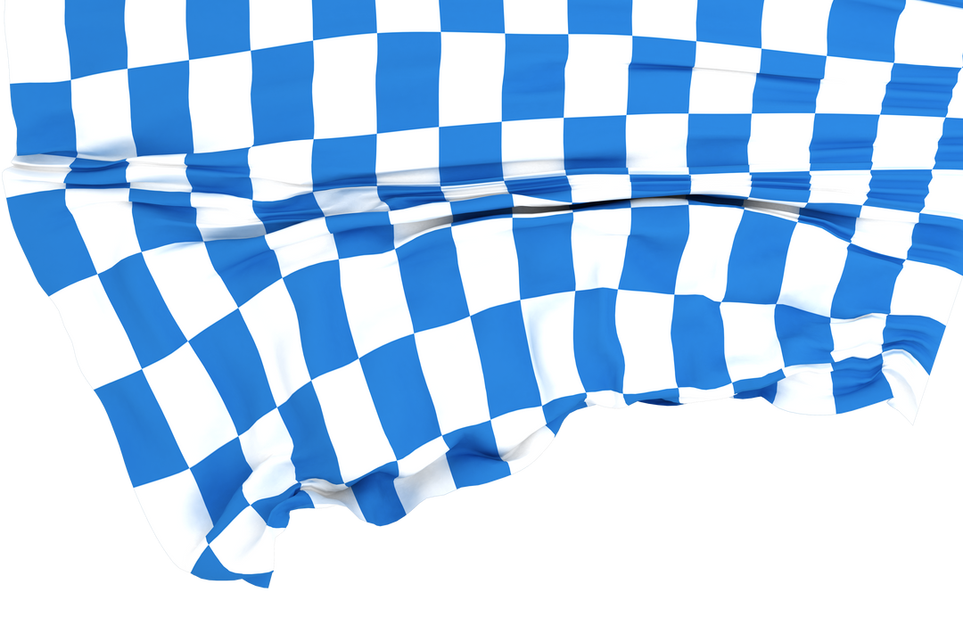 White and Blue Checkered Flag on Transparent Background - Download Free Stock Images Pikwizard.com