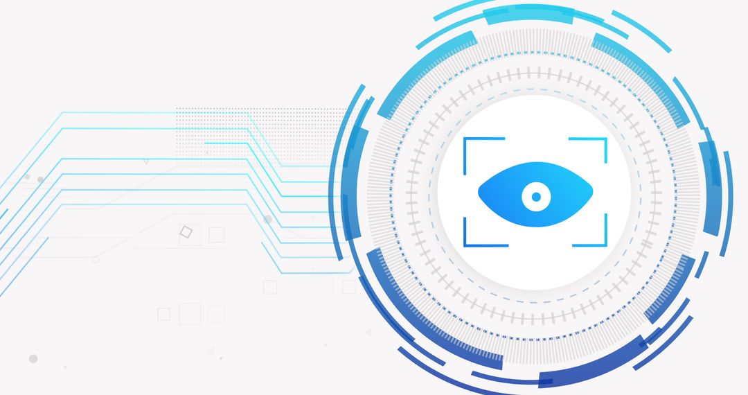 Digital Eye Symbolizing Cyber Security Networks
