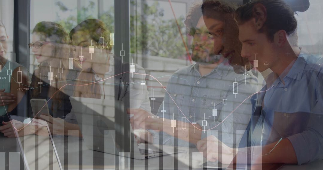 Multicultural Team Analyzing Financial Data for Business Growth