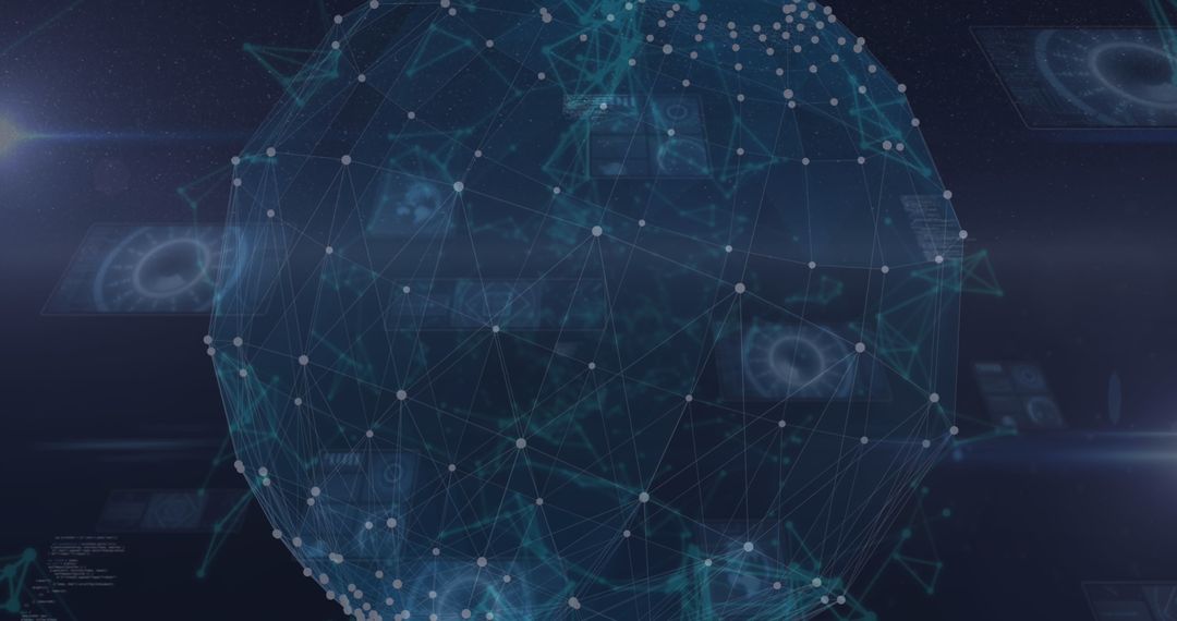 Global Data Network Sphere with Digital Connectivity