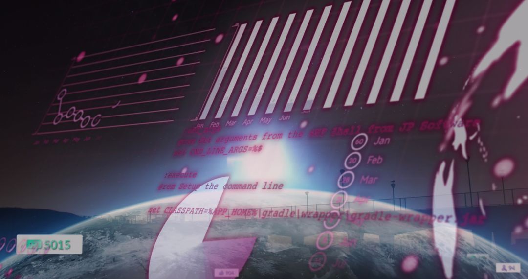 Digital Interface Data Processing Over Globe