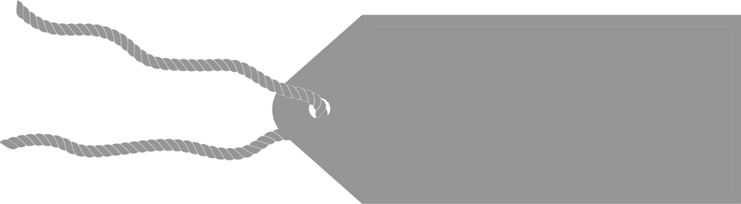 Transparent Grey Label Tag with Copy Space