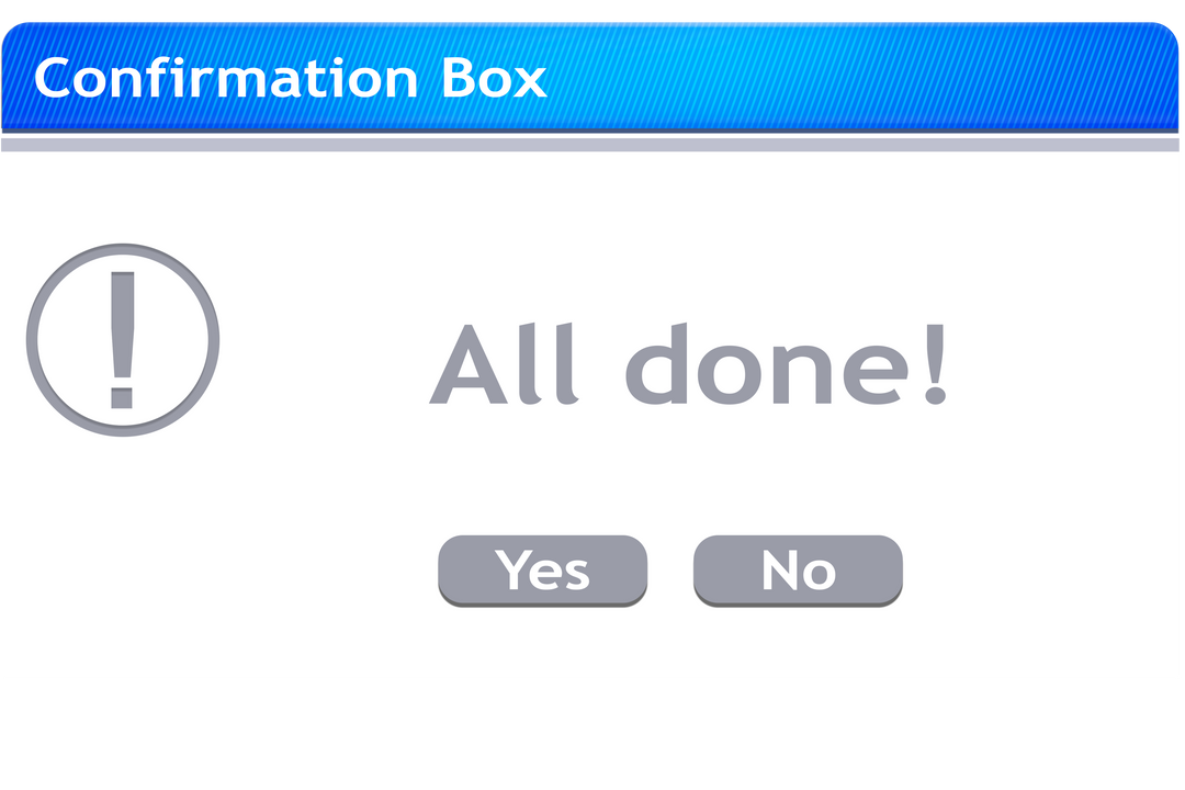 Digital Illustration of Confirmation Box on Transparent Background - Download Free Stock Images Pikwizard.com