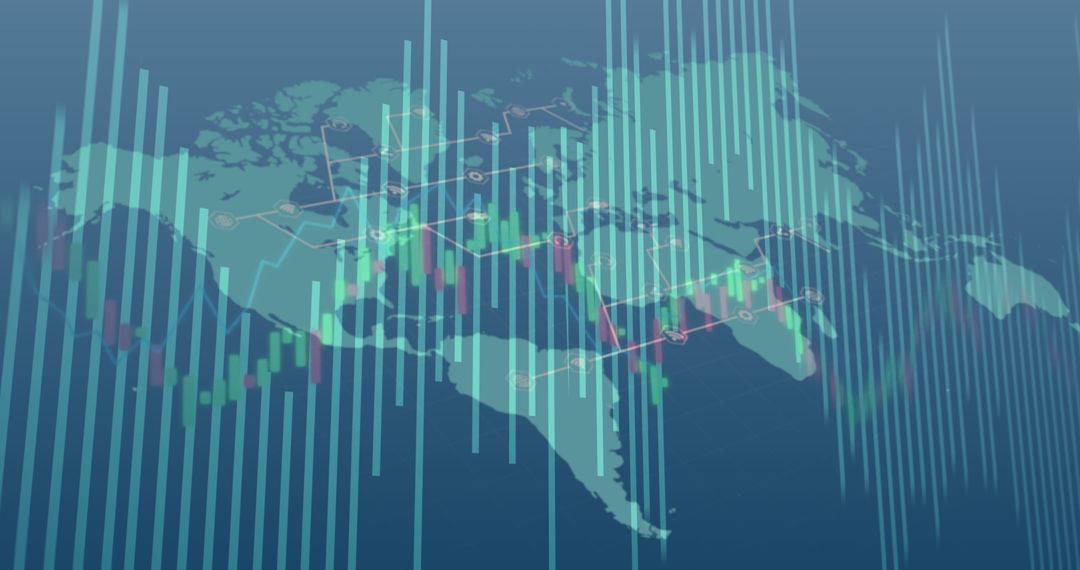 Global Data Analytics and Financial Connectivity Concept