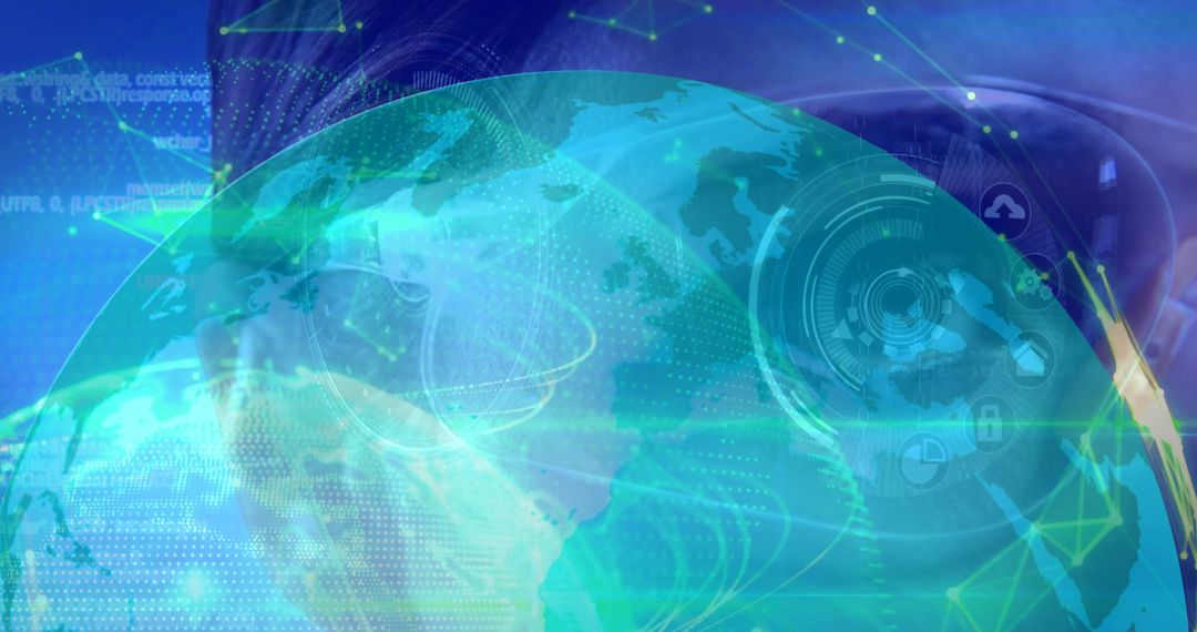 Virtual Reality Exploring Global Connections Digital Interface