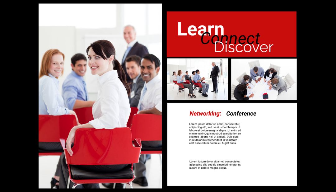 Confident Woman Leading Business Seminar for Networking