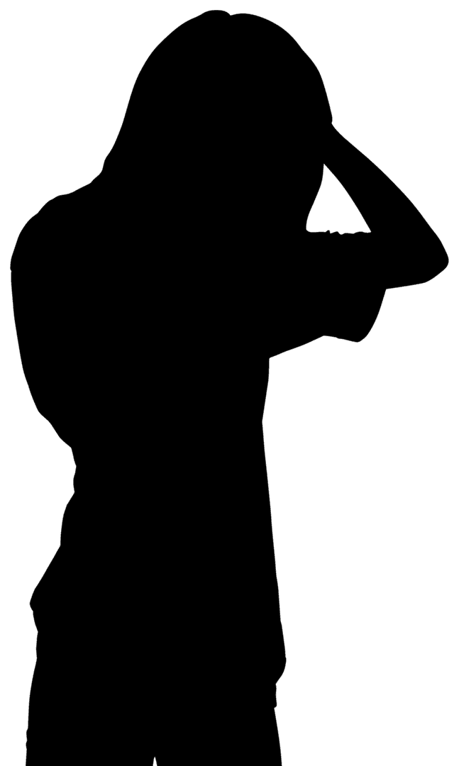 Silhouette of Woman on Transparent Background Illustrating Sport Lifestyle Concept