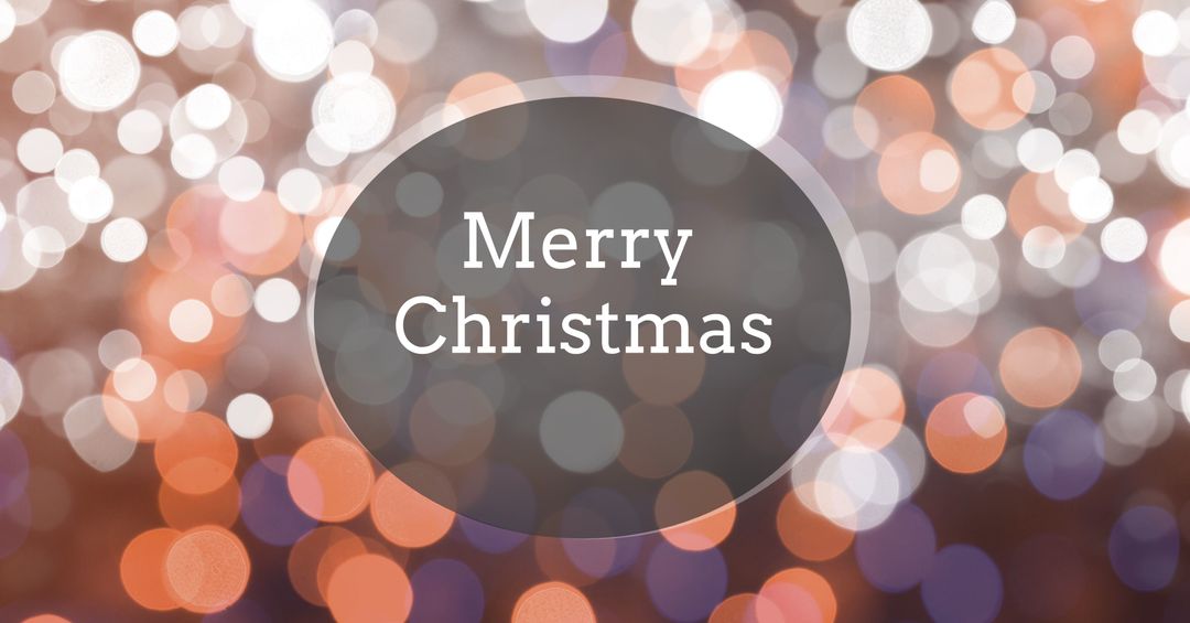 Merry Christmas Glow with Festive Bokeh Lights