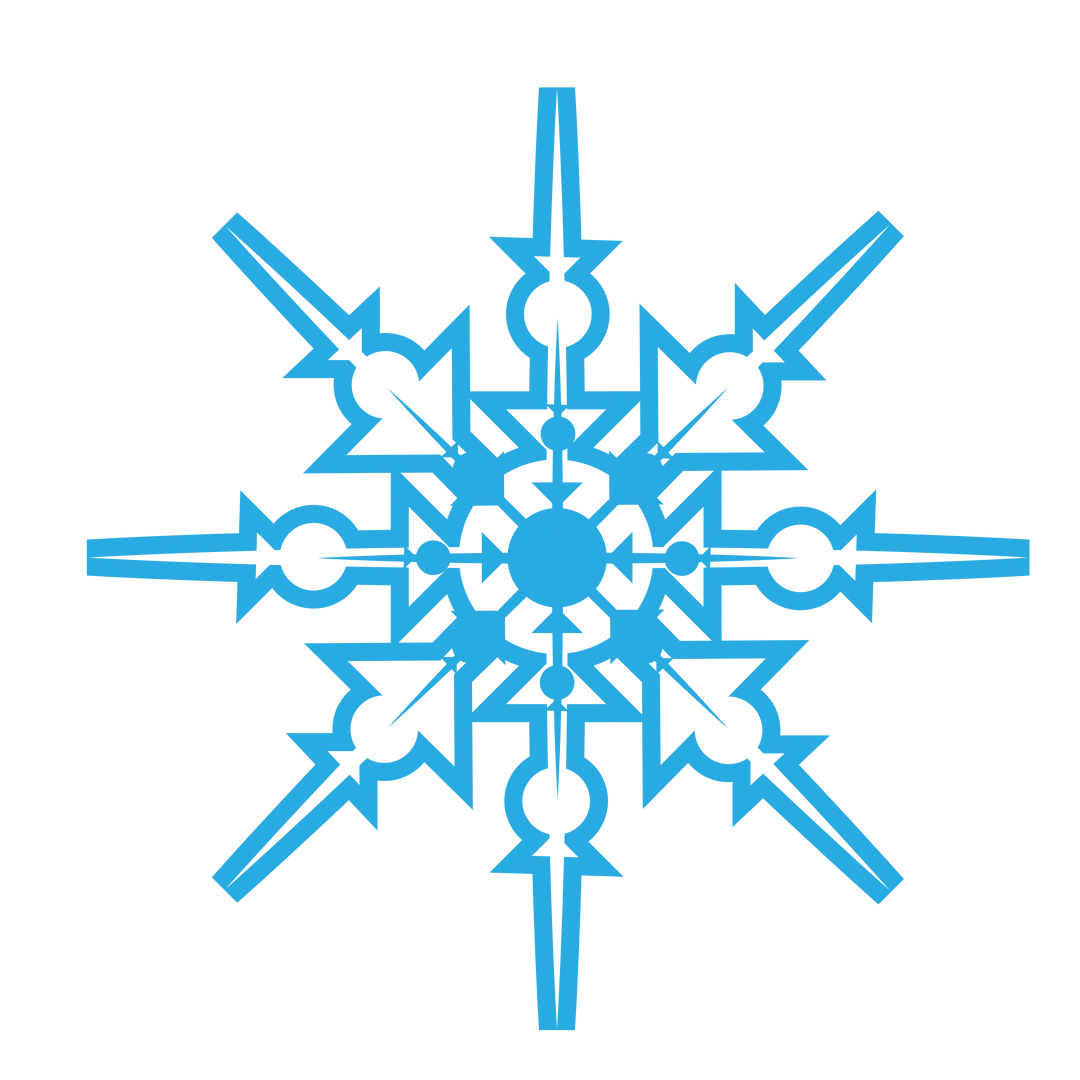 Intricate Blue Transparent Snowflake Design on Clear Background - Download Free Stock Images Pikwizard.com