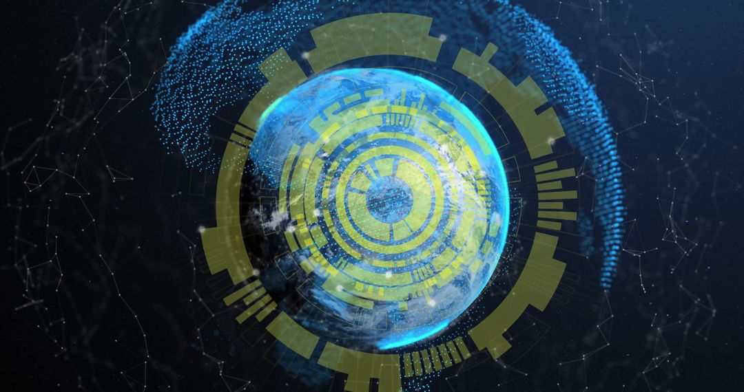 Global Networking Technology with Digital Globe and Connections