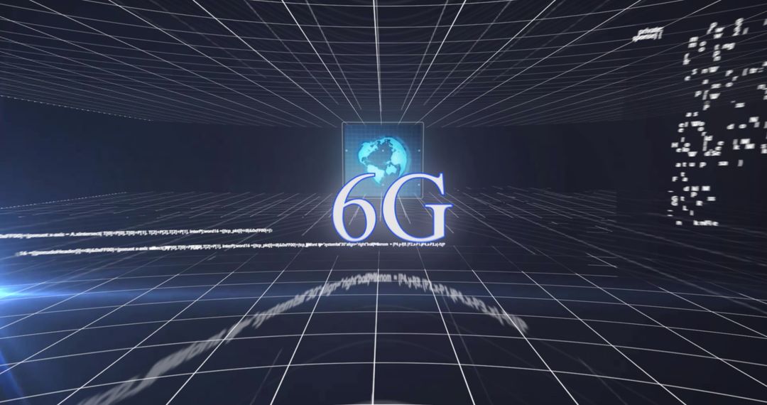 6G Network Technology Visual Concept