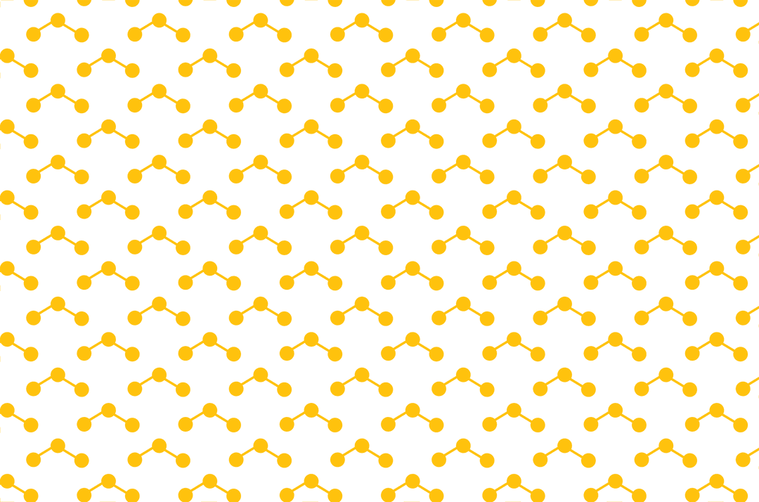 Seamless Yellow Pattern Vibrant Shapes on Transparent Background