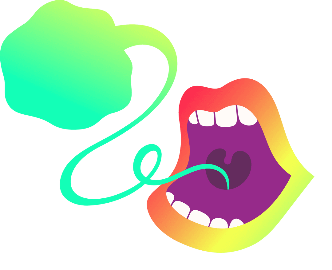 Creative Voice Expressing Colorful Ideas with Speech Bubble