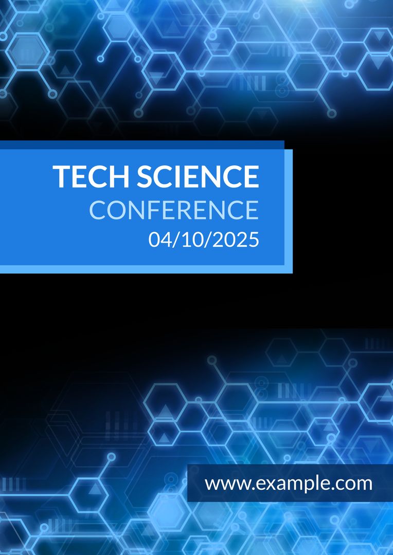 Futuristic Tech Science Conference Promotional Design