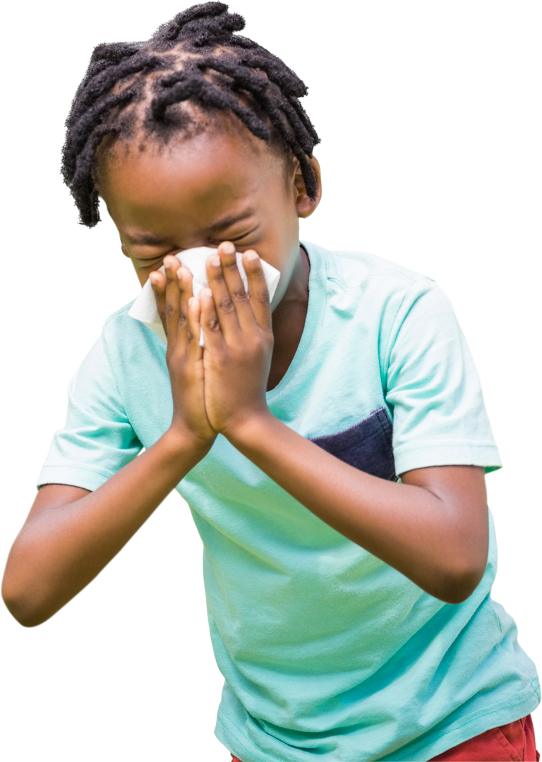 Transparent Young Boy Sneezing in Tissue - Download Free Stock Images Pikwizard.com